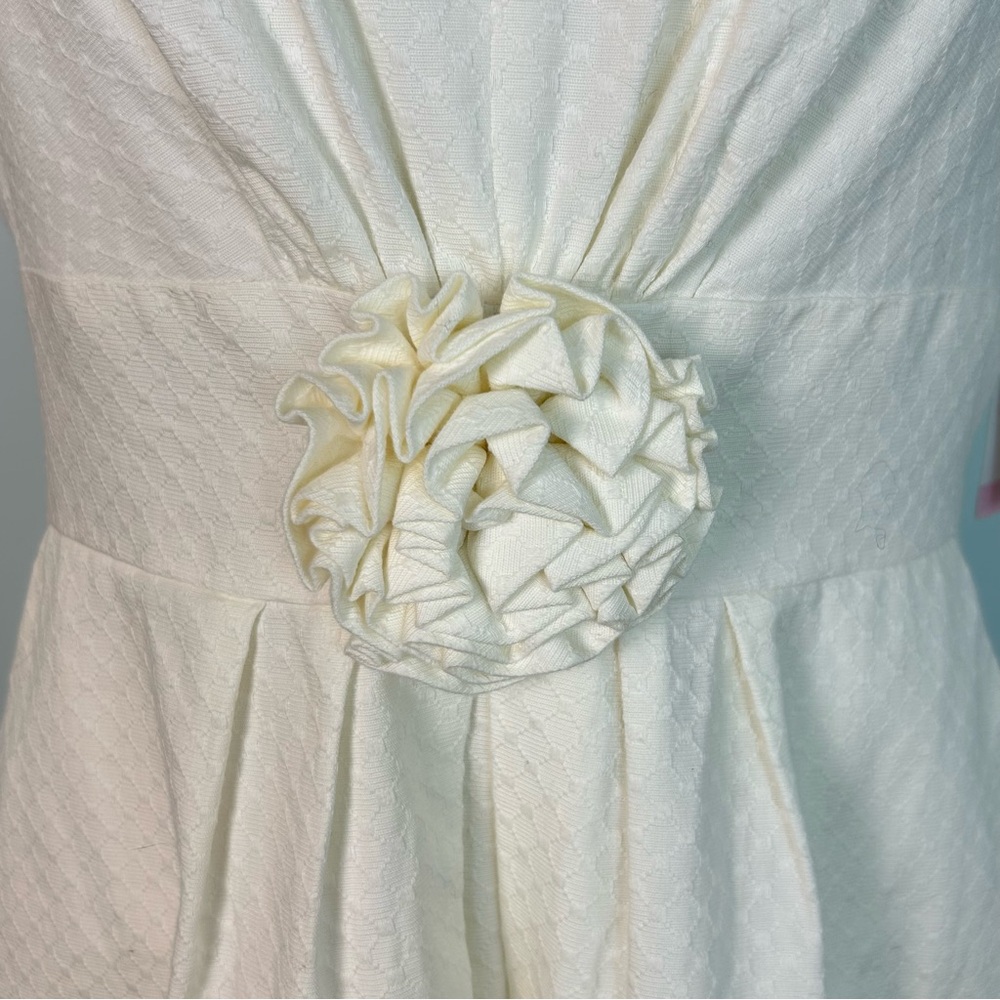 🎉HP🎉 Lilly Pulitzer Parker Resort White Textured Lattice Jacquard Dress - Picture 3 of 14